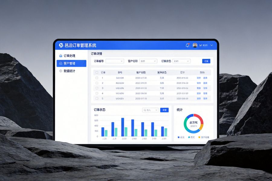 邑泊咨詢：訂單錄入模塊支持手動錄入、掃碼錄入、Excel批量導入等多種方式，適配單商品、多商品批量訂單場景，可自定義訂單字段，滿足不同行業訂單信息記錄需求。