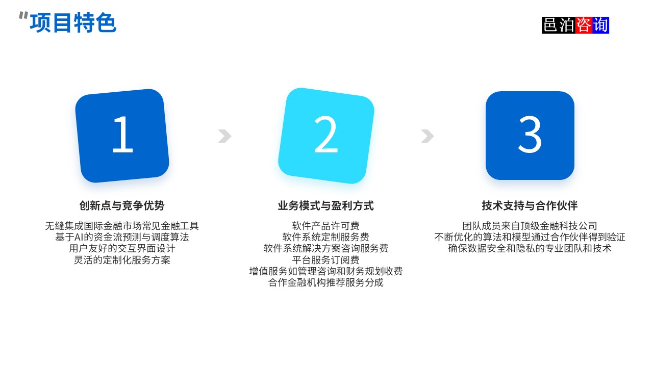 邑泊數字化智能化技術資金流動性管理互聯網在線服務平臺項目特色