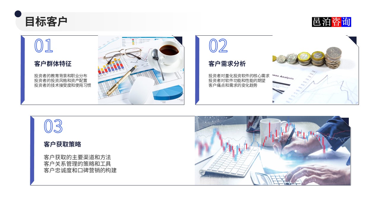 邑泊數字化智能化技術量化投資軟件商業計劃書目標客戶