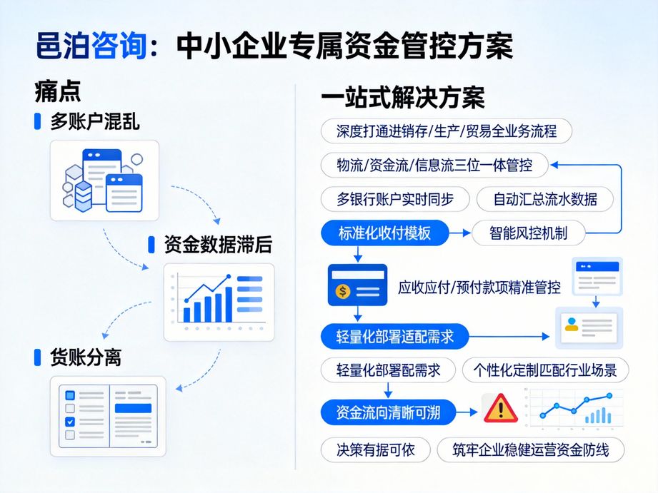 資金管理ERP：多端同步操作，全域掌控企業資金全貌——以邑泊軟件為引擎，驅動企業財務數字化轉型