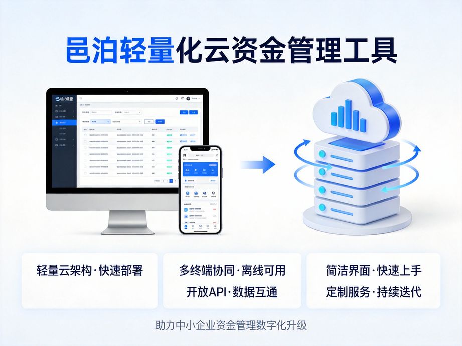 邑泊打造全場景資金管理方案，資金管理軟件覆蓋收支、投資、融資、票據等所有企業財資業務場景。