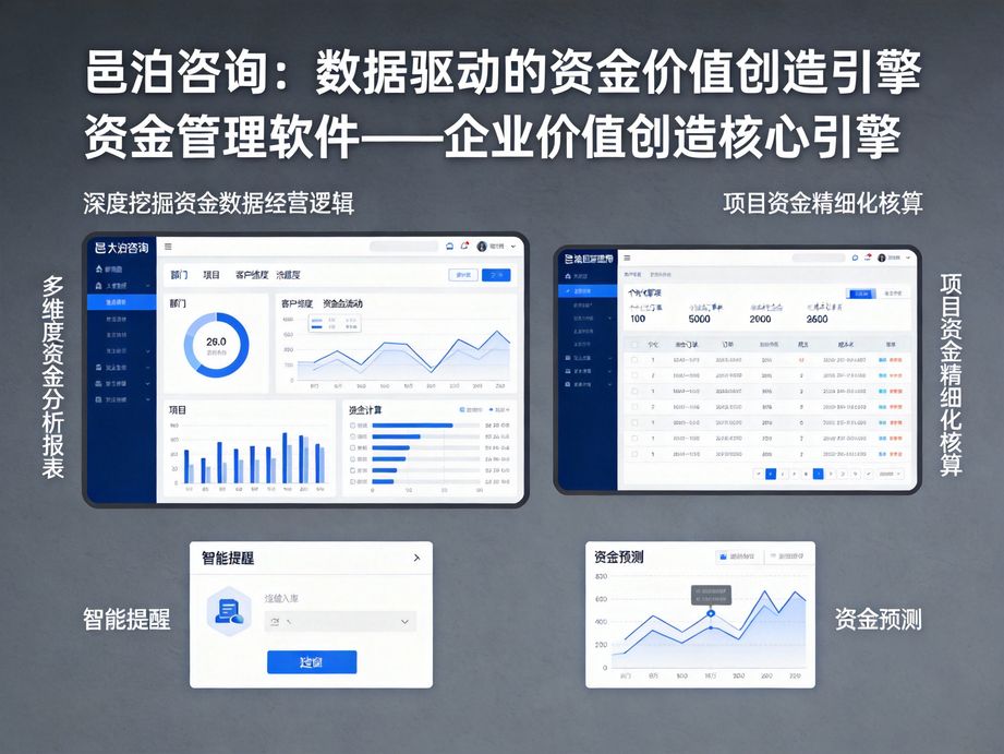 邑泊聚焦資金集約管理，資金管理軟件搭建企業專屬資金池，統籌閑置資金實現優化配置與增值。