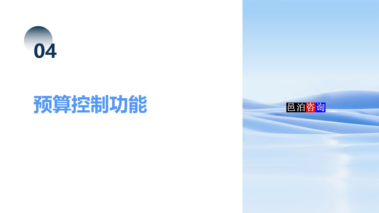 邑泊數字化智能化技術司庫資金管理軟件全解析預算控制功能