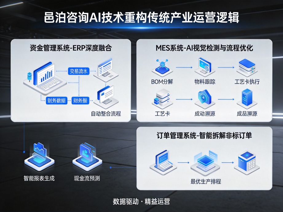 以數字化轉型為核心方向，邑泊咨詢憑借人工智能算法優勢，為企業提供全流程、定制化的咨詢服務。