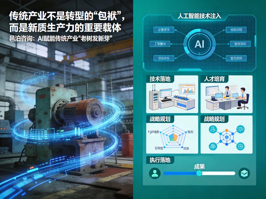 以人工智能驅動數字化轉型，邑泊咨詢為企業提供從規劃設計到落地實施的全鏈路專業咨詢與技術支持。