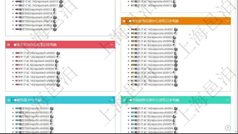 項目管理軟件固定資產管理總經理儀表盤可以查看資產項目進度表,包括每個類別不同資產折舊進度條、產能利用率(百分比)。