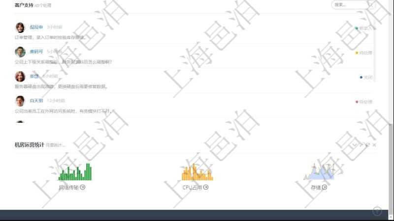 項目管理軟件市場營銷管理總經理儀表盤市場管理包括：創意、試驗、市場、產品4類前端活動與項目、收款、售后3類后端活動。銷售管理包括線索、意向、提案報價、合同4類前端活動與項目范圍、簽約、執行、收款、常規售后5類后端活動。