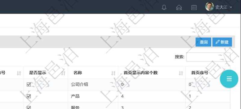 項目管理軟件的內容管理集成了網站內容發布模塊，可通過頻道維護內容網站頁面的不同板塊。頻道維護列表查詢返回信息包括：父子頻道關系、序號、是否顯示還是隱藏、頻道名稱、首頁顯示內容個數、首頁排序序號等。