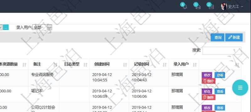 通過項目管理軟件人力資源管理系統可以查詢每個團隊的所有團隊成員的收支情況，也可以查詢得到每個員工在所有團隊下的收支情況，明細信息包括：人員、團隊、獲得資源類型、獲得資源數量、成本資源、成本資源數量、備注、日志類型、創建時間、記錄時間、錄入用戶。