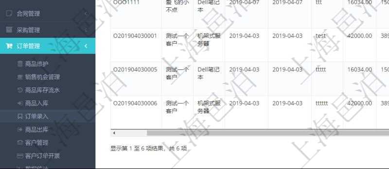 在項目管理軟件里可通過訂單管理系統查詢返回銷售訂單列表信息,比如:訂單編號、客戶、商品、訂貨日期、交貨日期、備注、單價、成本、金額、總成本、數量、剩余數量、單位、已出庫數量等、出庫完畢、已開票金額、開票完畢等。