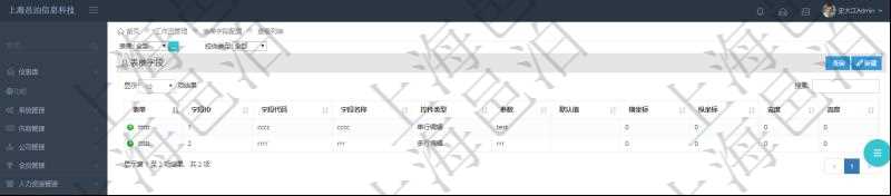 在項目管理軟件工作流管理系統查詢返回表單字段列表時返回的字段信息有：表單、字段ID、字段代碼、字段名稱、控件類型、參數、默認值、橫坐標、縱坐標、寬度、高度等。