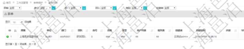 在項目管理軟件工作流管理系統查詢返回表單列表時返回的字段信息有:單位、部門、團隊、序號、名稱、類型、用戶列表、組列表、創建者、創建時間、內容、字段列表、是否激活狀態等。