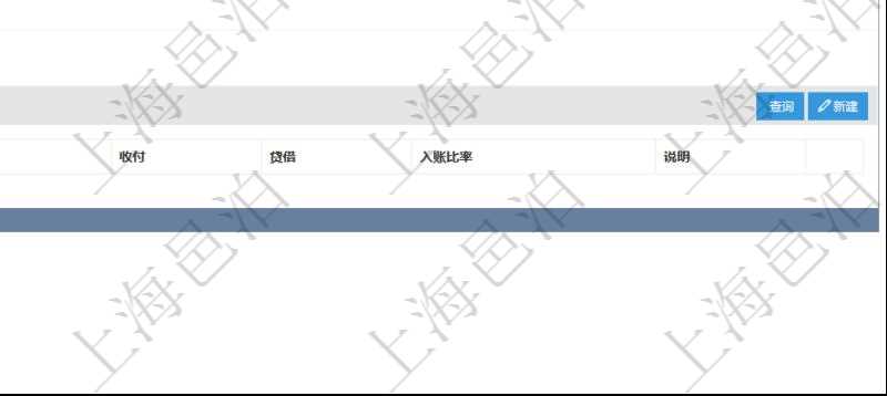 項目管理軟件會計管理模塊會計科目明細查詢還可以關聯查詢更多相關資料，比如入賬模板配置：套賬、交易明細類型、序號、收付、借貸、入賬比率、說明。