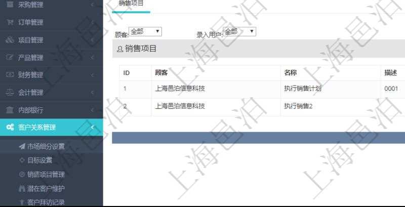 在項目管理軟件CRM客戶關系管理系統里查詢市場細分返回的基本字段信息有：市場、描述、戰略、預計年收入、實際當年收入、總收入、貨幣、創建時間、領域、錄入用戶。同時，還有關聯的明細數據，比如銷售項目：項目名稱、描述、創建時間及錄入用戶。