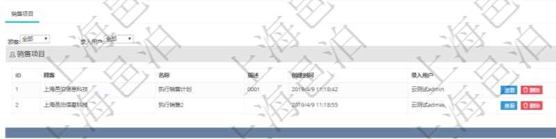在項目管理軟件CRM客戶關系管理系統里查詢市場細分返回的基本字段信息有：市場、描述、戰略、預計年收入、實際當年收入、總收入、貨幣、創建時間、領域、錄入用戶。同時，還有關聯的明細數據，比如銷售項目：項目名稱、描述、創建時間及錄入用戶。
